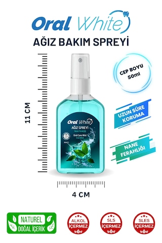 Oral White Cleaning Pro Ağız Bakım Spreyi 50 ML