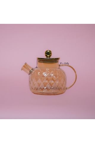 Rose Deluxe Kare Desen Demlik Amber