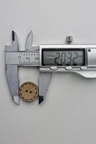 Büyük Boy 20 Mm Yuvarlak Kokonat Kaban Çeket Hırka Yelek Düğmesi 5 Adet