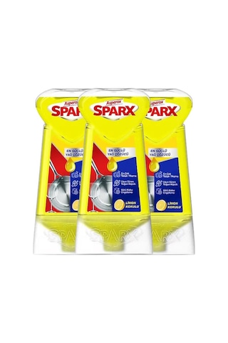 Asperox Sparx Diamond Plus 650 Ml Limon Sıvı Bulaşık Deterjanı 3adet