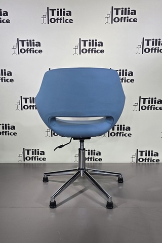 Monaco Çalışma Kesim Koltuğu Konik Sabit Ayak Açık Mavi