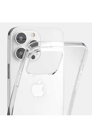 Apple Uyumlu iPhone 15 Şeffaf Kılıf Kamera Ve Ekran Çıkıntılı Tam Koruma