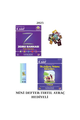 Tonguç 4. Sınıf Zoru Bankası Td.+ Okuduğunu Anlama Becerileri 2 Kitap Mini D.+tırtıl Ayraç