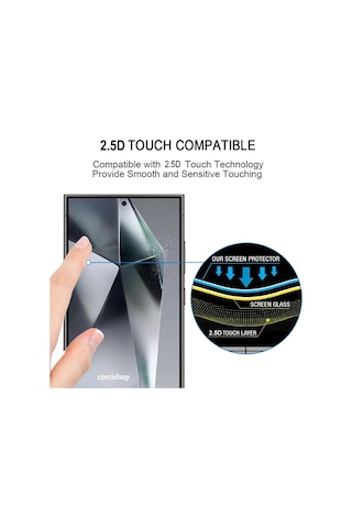Samsung Galaxy S25 Ultra 5g Uyumlu Edge Kavisli Ekran Koruyucu Temperli Kırılmaz Cam Parmak İzi Okur
