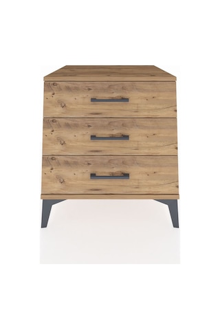 Kronos Komodin 3 Çekmeceli 60x59x64 Çam-çam Çam