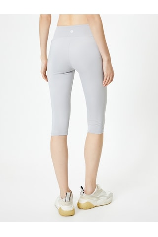 Koton Spor Bermuda Tayt Yüksek Bel Slim Fit Gri 4sak40237nk