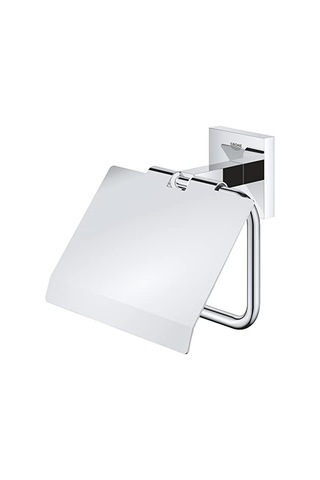 Start Cube Quickfix Tuvalet Kağıtlığı Kapaklı , Duş, Banyo Aksesuarları, Krom, 41102000 Çok Renkli