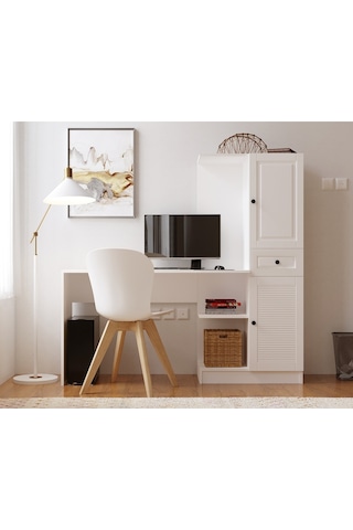 Rabi Mobilya İzel Country Çalışma Masası Beyaz