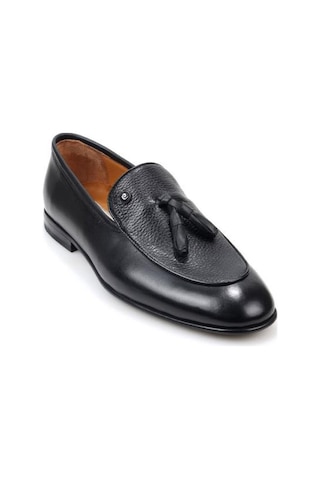 Pisagor Pierre Cardin 114005 Premıum Erkek Püsküllü Klasik Deri Ayakkabı Sıyah