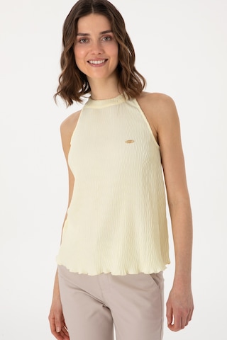 U.S. Polo Assn. Kadın Limon Kolsuz Bluz 50299511-VR035