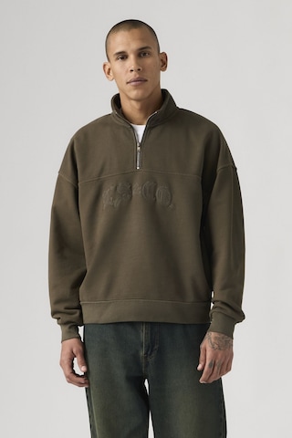 Levi's Erkek Yarım Fermuarlı Kahverengi Sweatshirt - 005hs-0006
