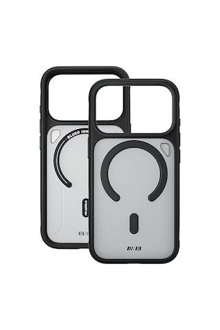 Frosted Anti-slip Apple Uyumlu iPhone 17 Pro Max Magsafe Parmak İzi Bırakmayan Yumuşak Silikon Kılıf Siyah