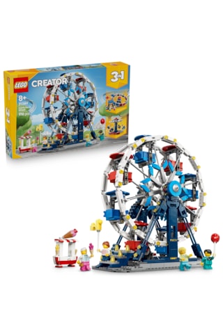 LEGO® Creator 3’ü 1 Arada İkonik Dönme Dolap 31389 - 8+ için UFO Yolculuğu veya Atlıkarınca Olabilen Oyuncak Yapım Seti (916P)