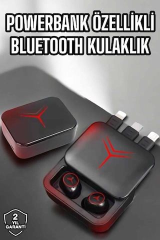 Bluetooth Kulaklık Powerbank Özelliği Yüksek Ses Kaliteli Tws Kulaklık Çok Renkli