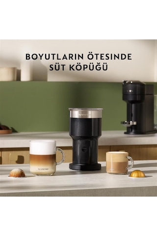 Aeroccino XL 500 W Süt Köpürtücü Siyah
