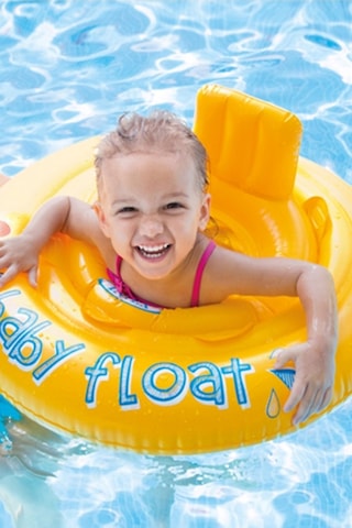 Baby Float Bebekler İçin Oturaklı Can Simidi Oturma Yaslan Yeri Olan Havuz Deniz Simidi 70 Cm 6 Ay+