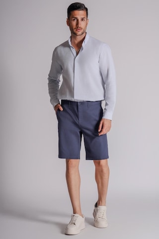 Braccas Erkek Yandan Cepli Klasik Bel Relaxed Fit Chino Şort Lacivert Lacivert