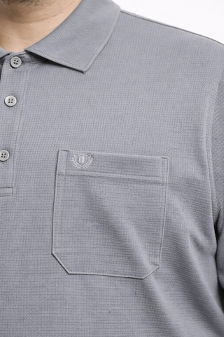 Classics Men Simenti Büyük Beden Erkek Polo Yaka Sweatshirt - 7564 Gri