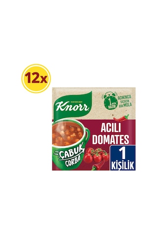 Knorr Çabuk Acılı Domates Çorbası 12 x 22 G