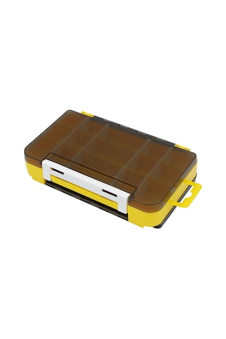 Hallow-çift Taraflı Yem Kutusu Lures Organizatör Olta Takımı-m,sarı