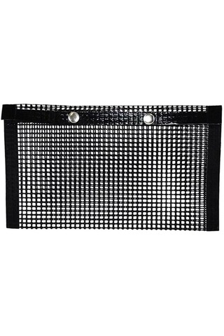 Homyl Açık Barbekü Izgara Örgü Çanta Yapışmaz Isıya L Siyah