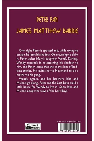 Peter Pan Stage 1 - James Matthew Barrie - Mavi Çatı Yayınları