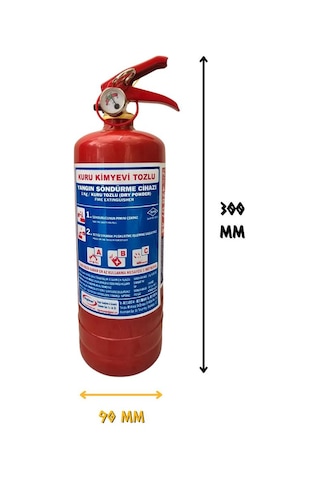 Özgüven Yangın Söndürme Tüp Cihazı ABC KKT 1 Kg. - 4 YIL - TSE/CE/HYB