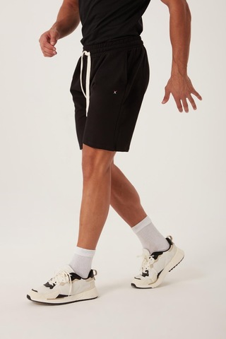 Erkek Golf Nakışlı 2 Iplik Şort Siyah