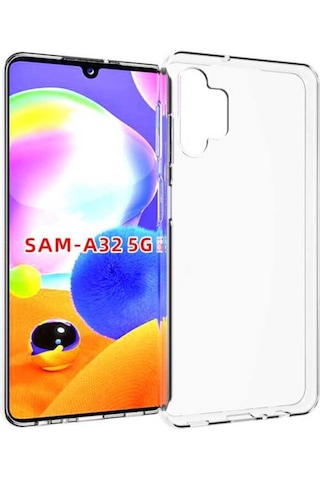 Galaxy A32 4G Kılıf Şeffaf Ince Ve Esnek Süper Silikon Kılıf Renksiz