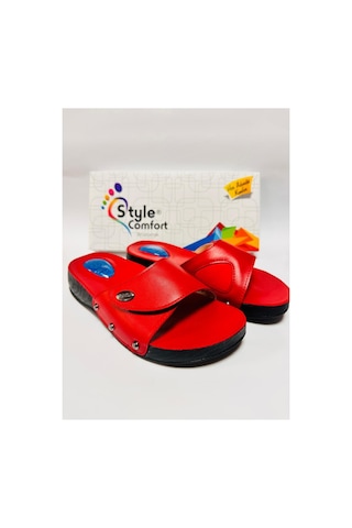 Style Comfort Tek Tokalı Terlik Kırmızı