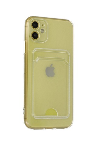 Apple İphone 11 Kılıf Kart Şeffaf Silikon