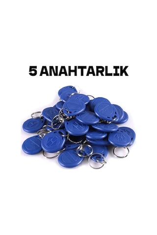 Electrima Manyetik RFID Keyfob Göstergeç Anahtar 5'li