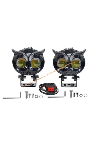 Motosiklet Baykuş Mercek Sis Farı Takım