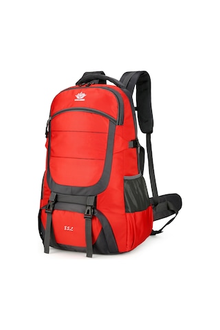 Yuntech01 Büyük Kapasiteli 85l Su Geçirmez Sırt Çantası - Kamp, Yürüyüş Ve Seyahat İçin Kırmızı