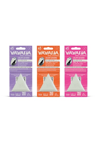 Vavana Araba Klima Kokusu 3'lü Set - Trio Oto Kokusu Bpa & Sıvı İçermez 45 Gün Etkili Set 2