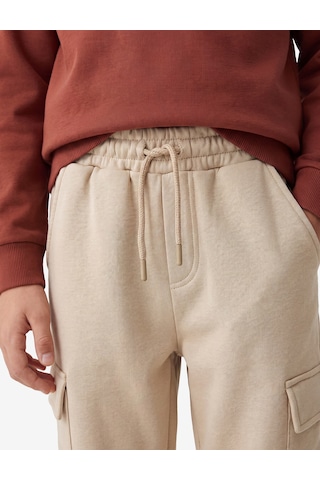 Koton Balon Kesim Jogger Eşofman Altı Kargo Cepli Beli Bağlamalı Bej 7wkb40105tk Ekru