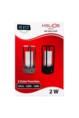 Helıos Opto 30w Şarjlı Led Masa Lambası-3 Renk Modlu Beyaz Helıos Opto 30w Şarjlı Led Masa Lambası-3 Renk Modlu Beyaz