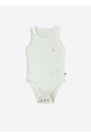 Kitikate Organik New Basic Uzayan Atlet Body Bebek Boy Ekru Ekru