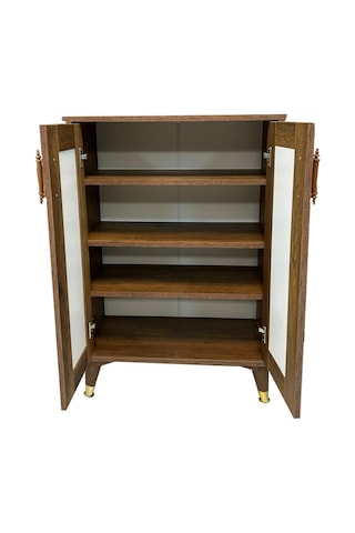 2'li Ceviz Fonksiyonel Depolama Çözümlü Dolap