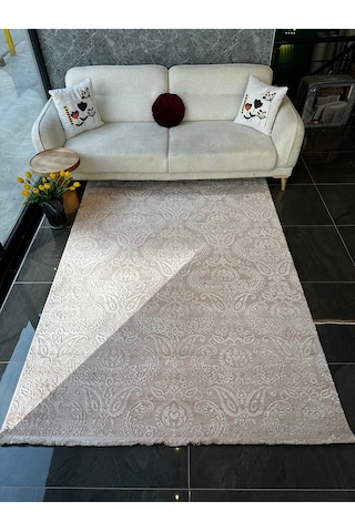 Nısan Halı Salon, Oturma, Yatak Odası Halısı Desen Kodu 15151-055 Toz Pembe