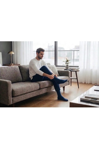 Heren Socks Heren Bambu 4'lü Erkek Soket Çorap Asortili Premium , Burun Dikişsiz, Yıkamalı Gri Bej Lacivert Füme