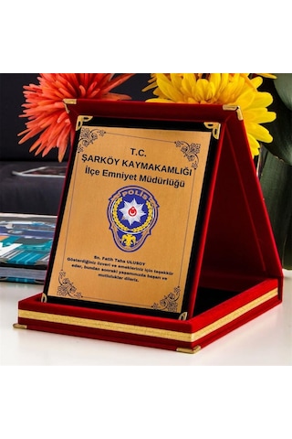 Kurumsal Hediye Logolu Teşekkür Plaketi