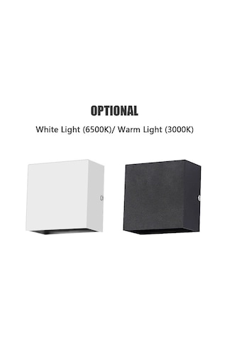 Tongxida Alüminyum Modern Led Duvar Lambası 6w 3000k Sıcak Işık - Koridor, Salon, Yatak Odası İçin Siyah简约设计 Diğer