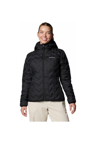 Columbia Wk2769 Delta Rıdge Iı Down Hooded Jacket Kadın Siyah Mont Siyah Siyah