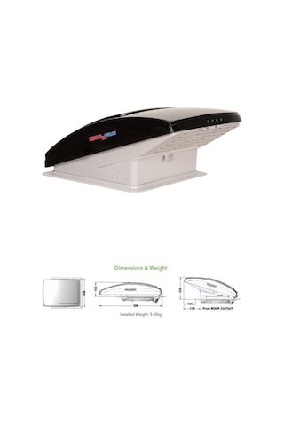 Maxxfan Deluxe 7500k Karavan Tavan Fanı Yağmur Koruması, Smoke, Güçlü Havalandırma Diğer