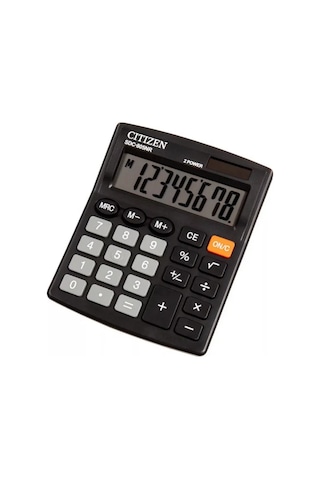Cıtızen Citizen Sdc-805nr Hesap Makinesi, 8 Hane, Siyah 211970248 Siyah