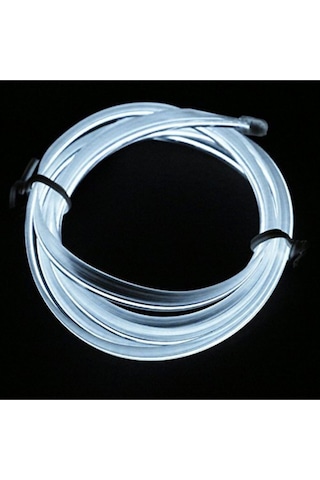 3 Metre Beyaz Araç İçi Torpido Ledi Renkli İp Neon İp Led Şerit Led Neon İp Led