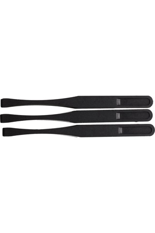 Tangshopping 115mm Uzun Düz Uçlu Siyah Plastik Anti-statik Cımbız 3'lü