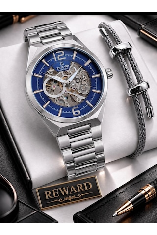 Reward Otomatik Mekanizmalı Premium Erkek Kol Saati 5 Atm Suya Dayanıklı 2 Yıl Garantili Rw.314016.l Gri