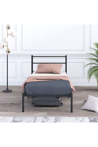 Mobpazar Basic Metal Karyola 90 x 190 CM Siyah